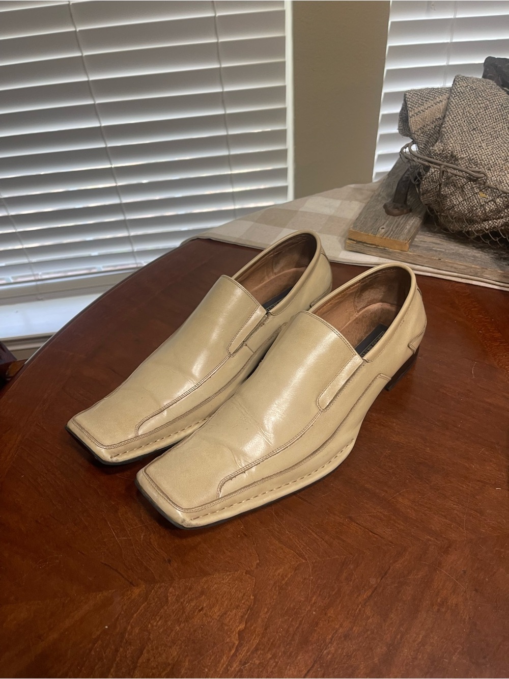 Giorgio Brutini Square Toe Slip on Leather Loafers
